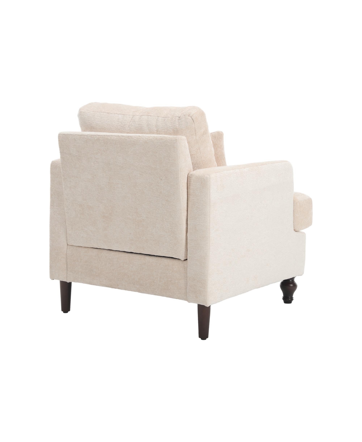 Clihome Modern Accent Chair Lounge for Living Room,Tufted Club Chair, Mid Century Arm Chairs with Studded,for Bedroom