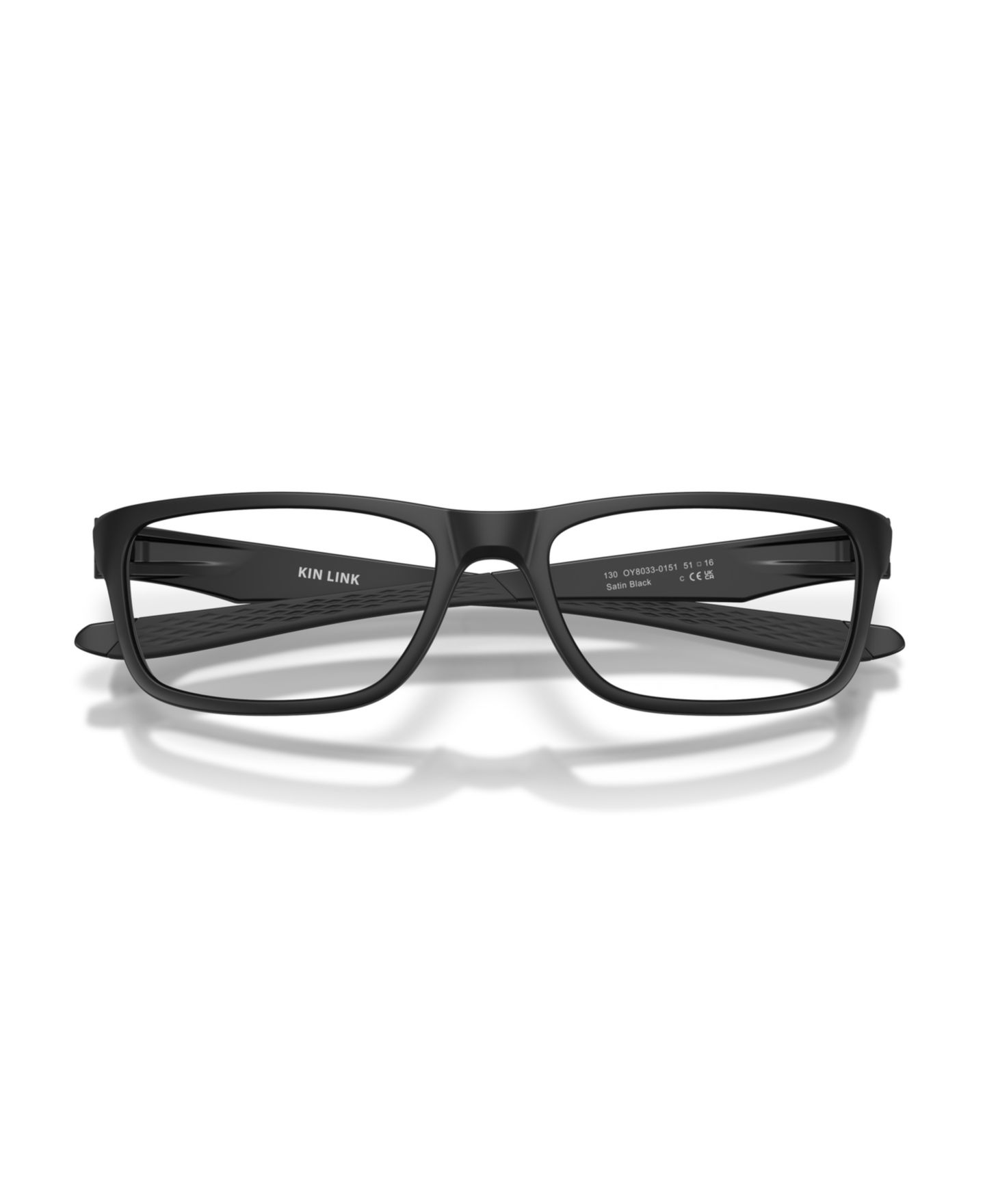 Детские очки Oakley Rectangle Plastic OY8033 Kin Link Eyeglasses(Ages 07-10), цвет: Атласный чёрный — фото 5