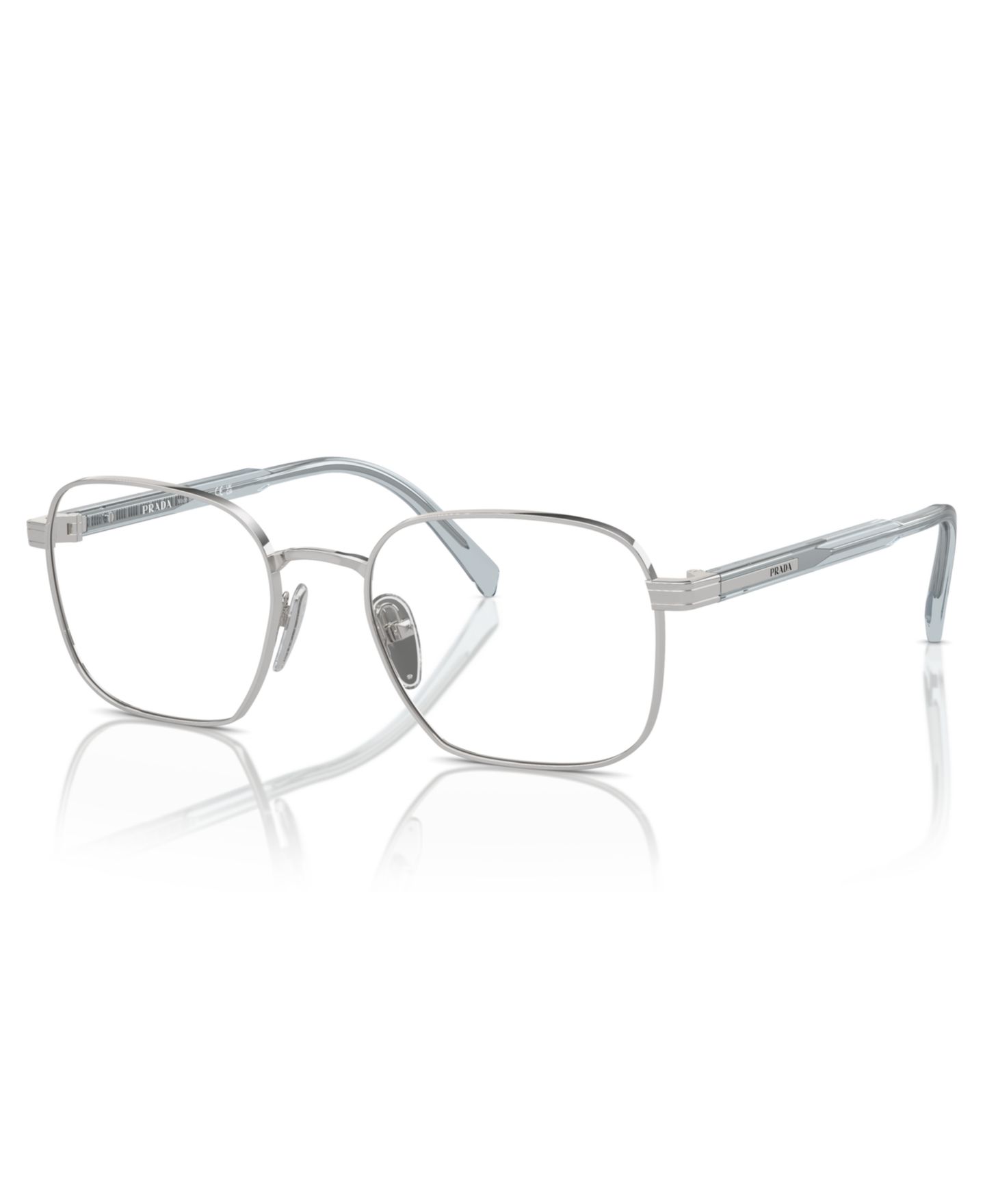 Мужские очки Prada Eyeglasses, PR A55V, цвет: Серебряный — фото 1
