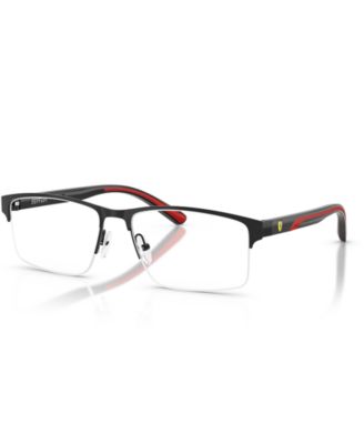 Scuderia Ferrari Men's Eyeglasses, FZ7015 - Black Shiny