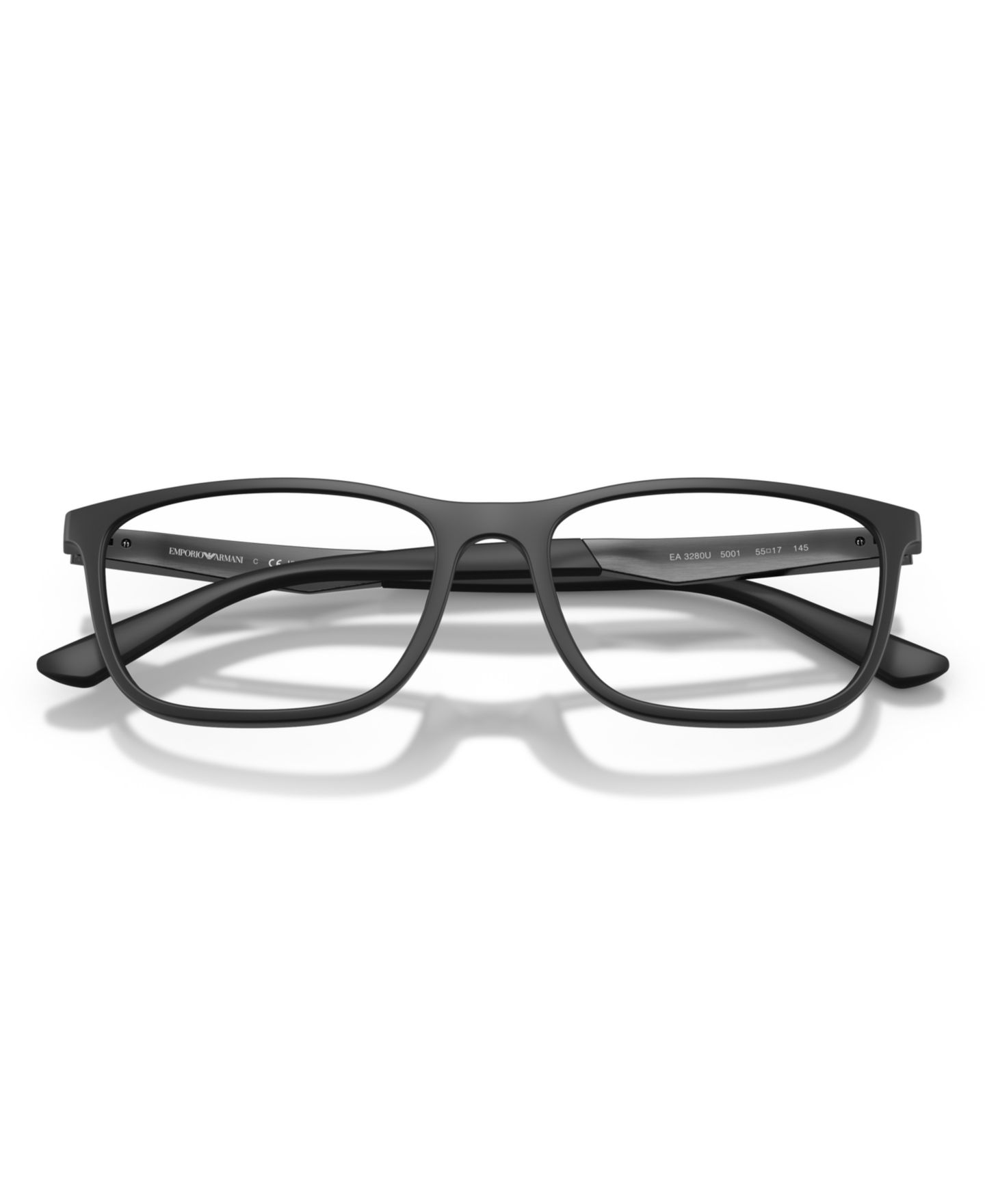 Мужские очки Emporio Armani Man Pillow Plastic EA3280U Eyeglasses, цвет: Матовый чёрный — фото 6