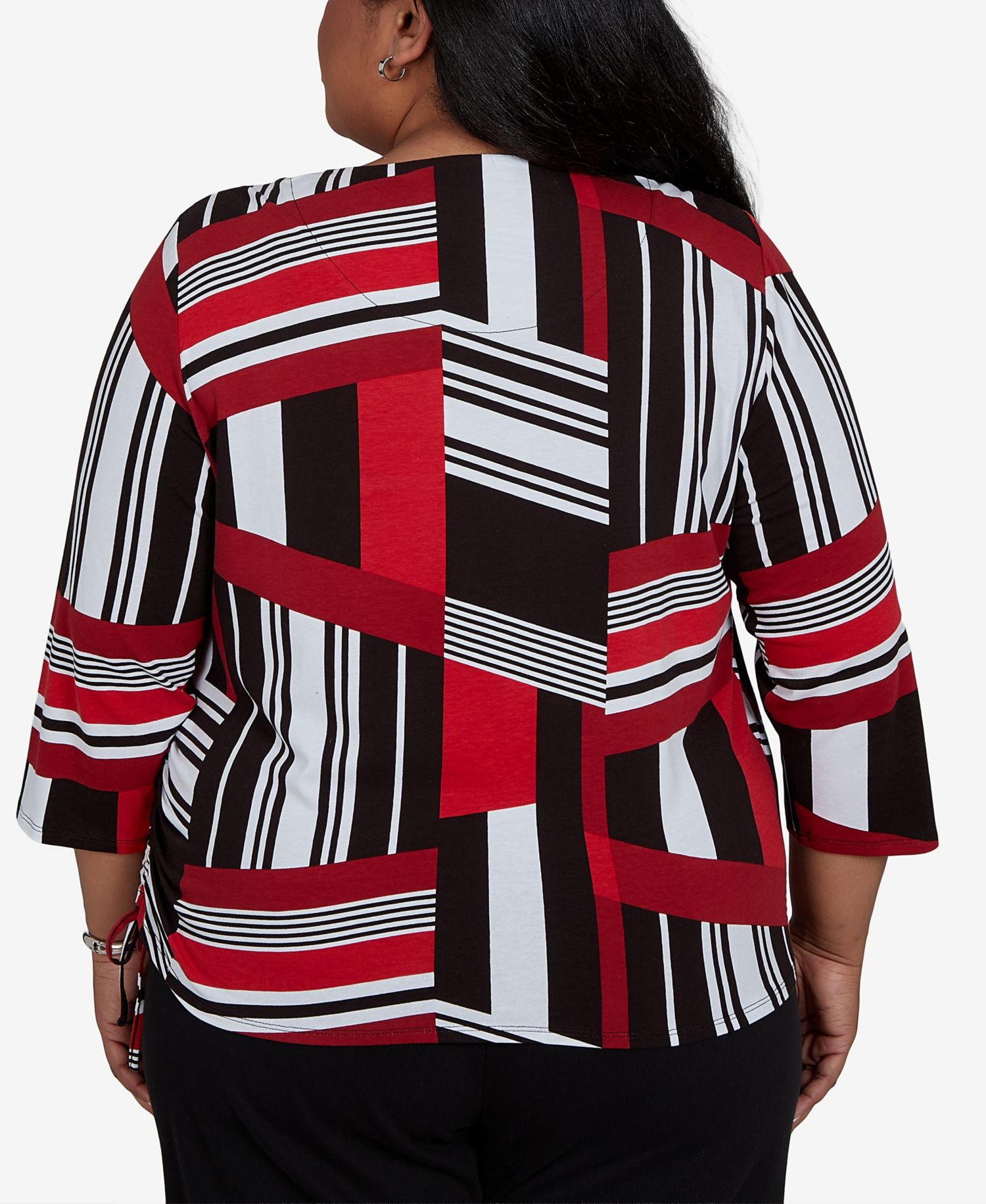Plus Size Slashed Glass Knit Top