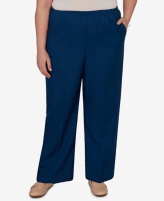 Plus Size Colored Mid-Rise Pants