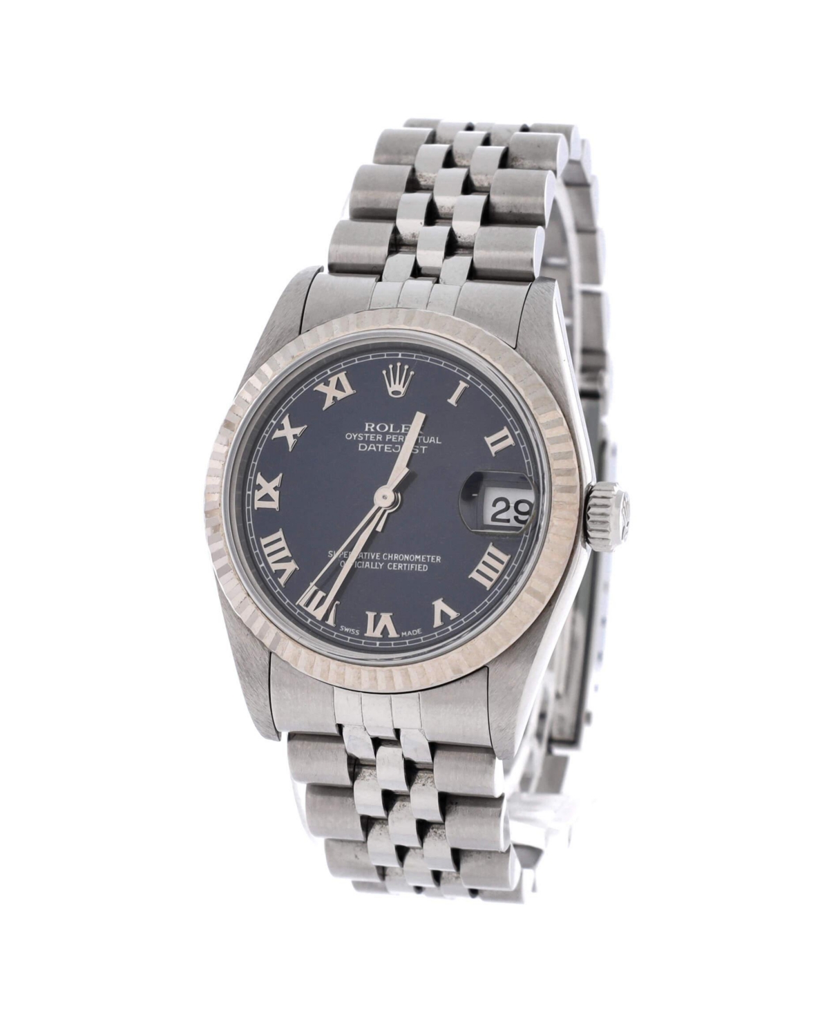 Pre-Owned Rolex Oyster Perpetual Datejust Automatic Watch in Stainless Steel and White Gold 31mm
