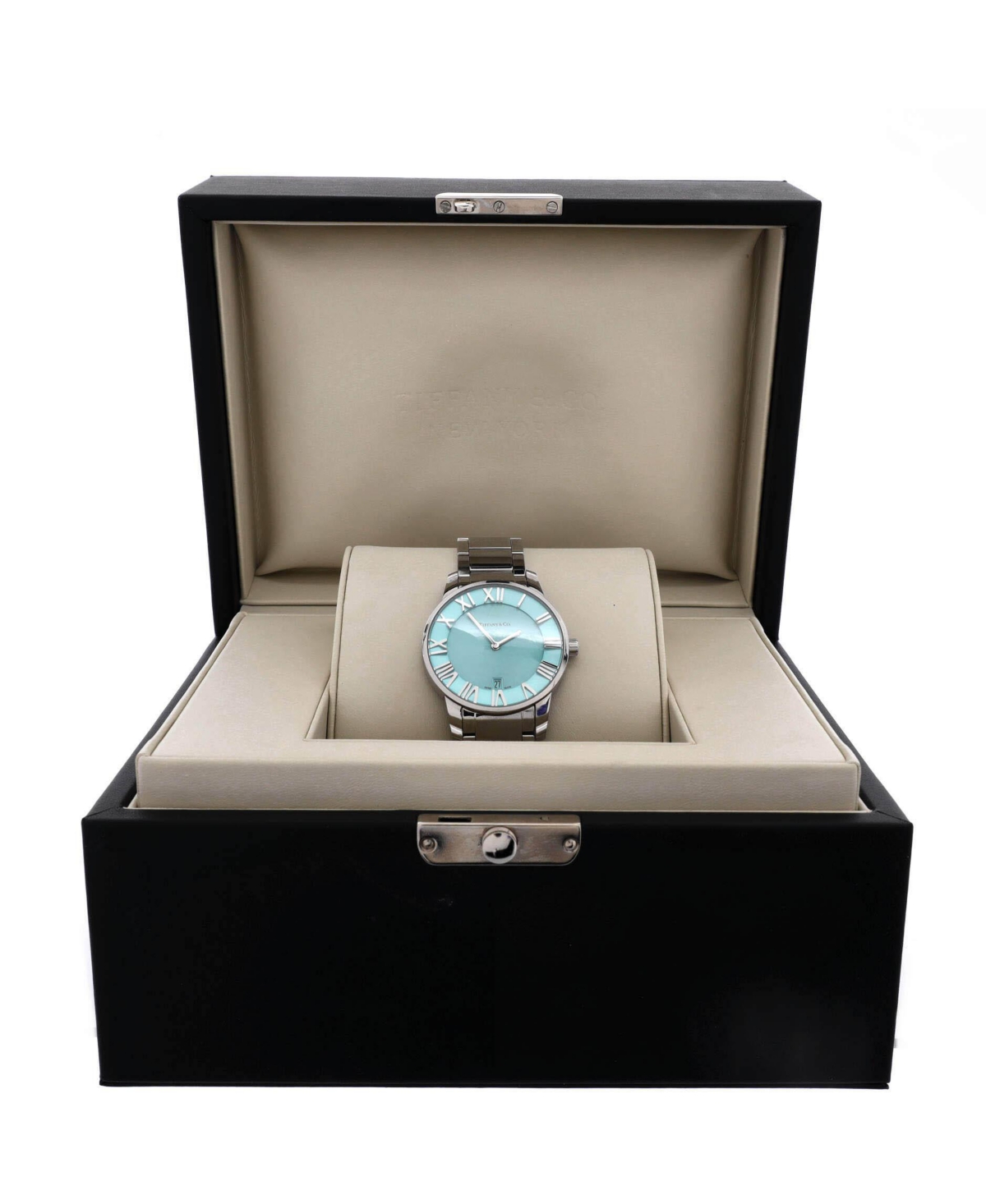Pre-Owned Tiffany and Co Atlas 2-Hand Quartz Watch in Stainless Steel 37mm