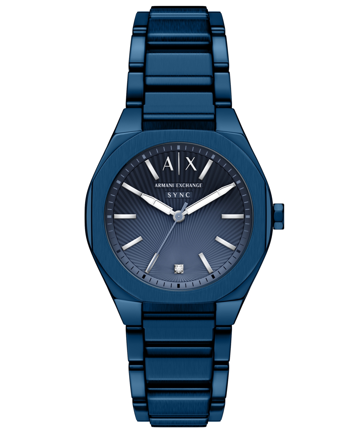 Armani Exchange Women's Sync Quartz Blue Stainless Steel Watch 36mm