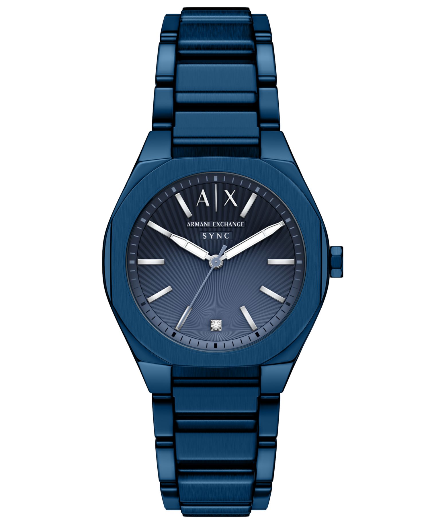 Armani Exchange Women's Sync Quartz Blue Stainless Steel Watch 36mm