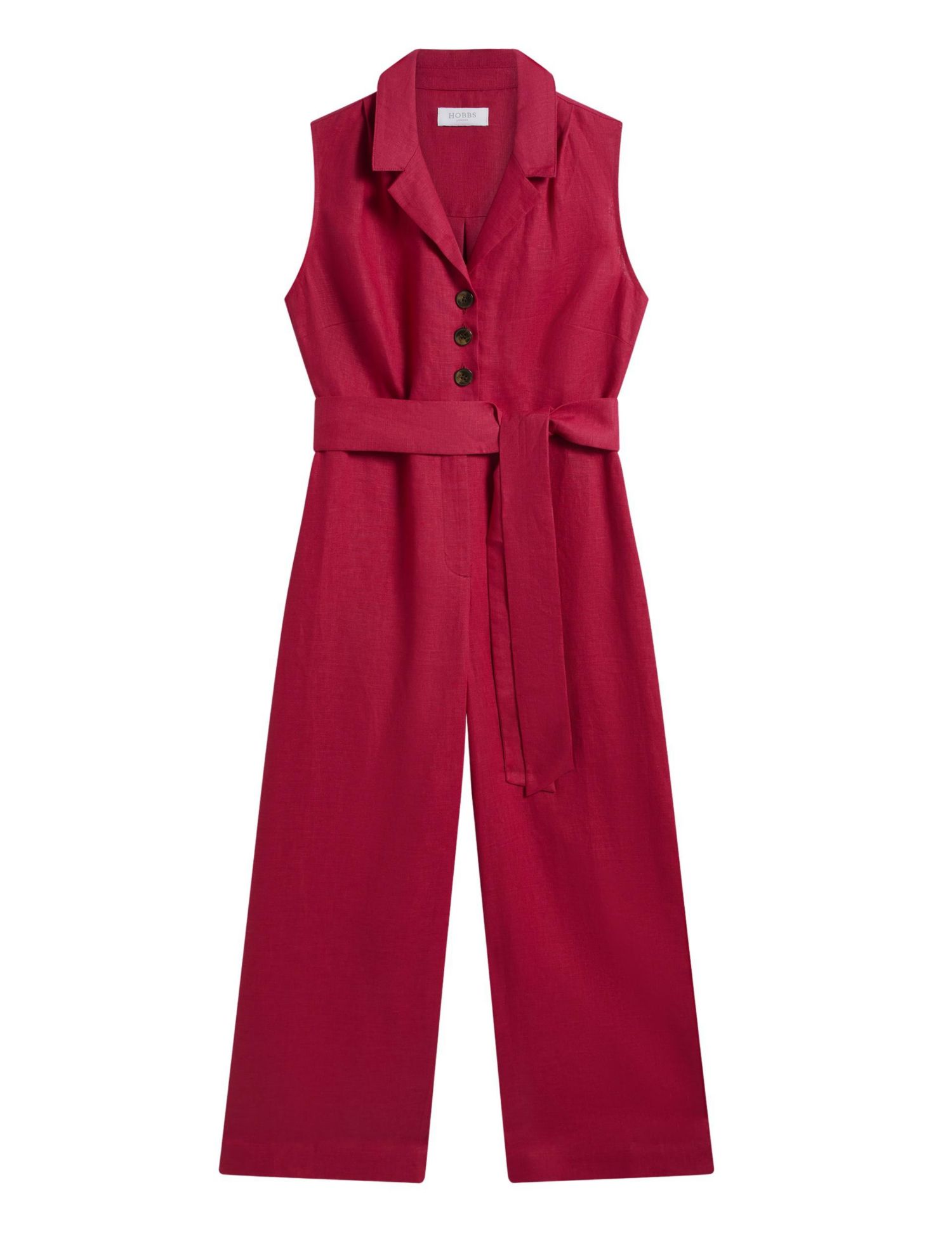 Women's Destiny Collared Linen Jumpsuit
