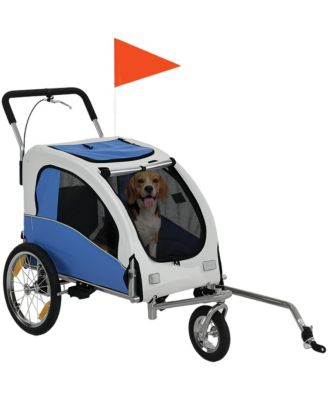 2 in 1 Pet Stroller Dog Bike Trailer for Medium Dogs, Light