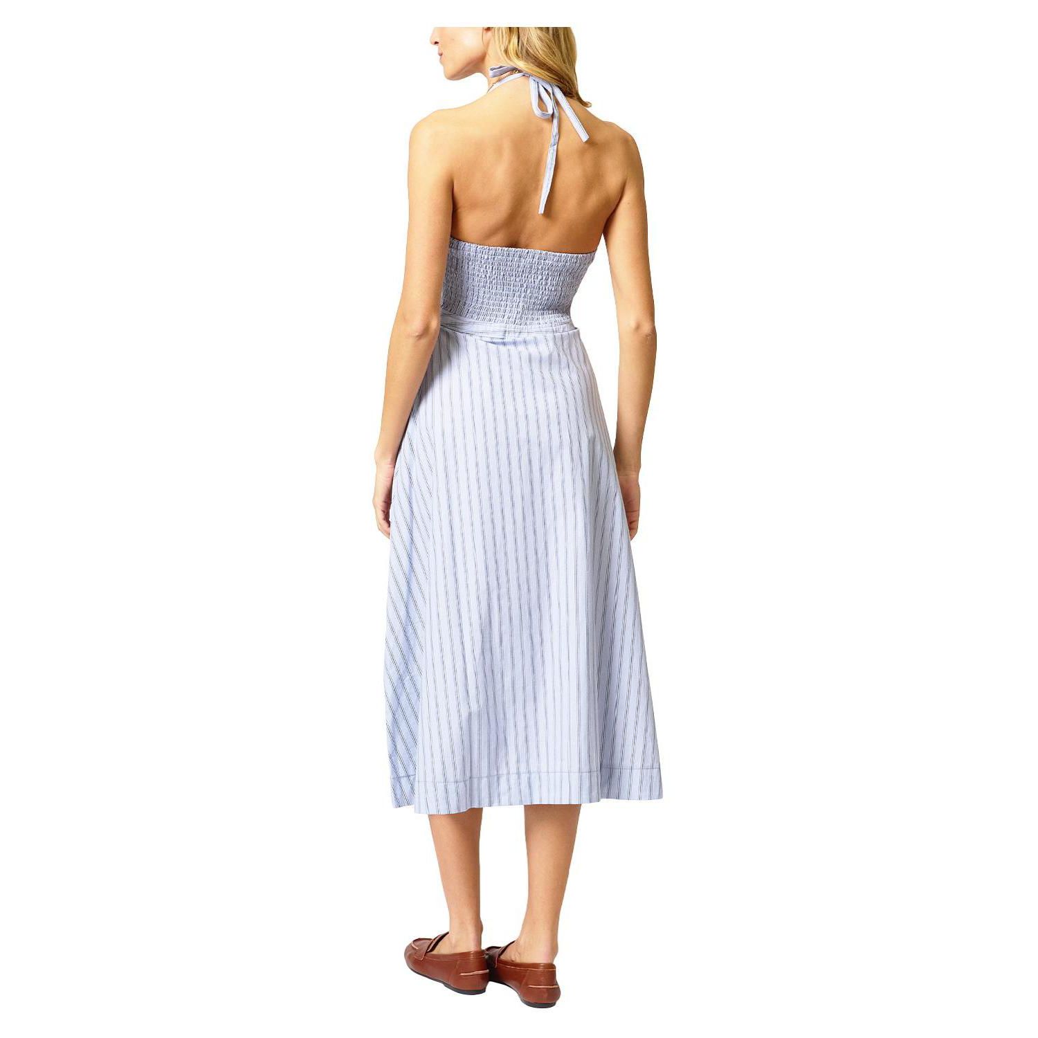 Women's Ora Poplin Stripe Halter Dress