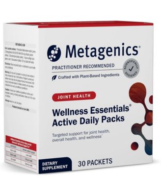 Wellness Essentials Active Daily Packs - With Glucosamine, Chondroitin, MSM, Magnesium, Vitamin C and Omega-3 - 30 Packets