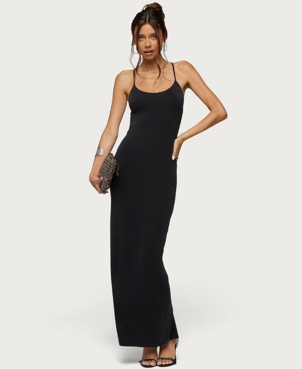 Edikted Women's Zhuri Ring Backless Maxi Dress