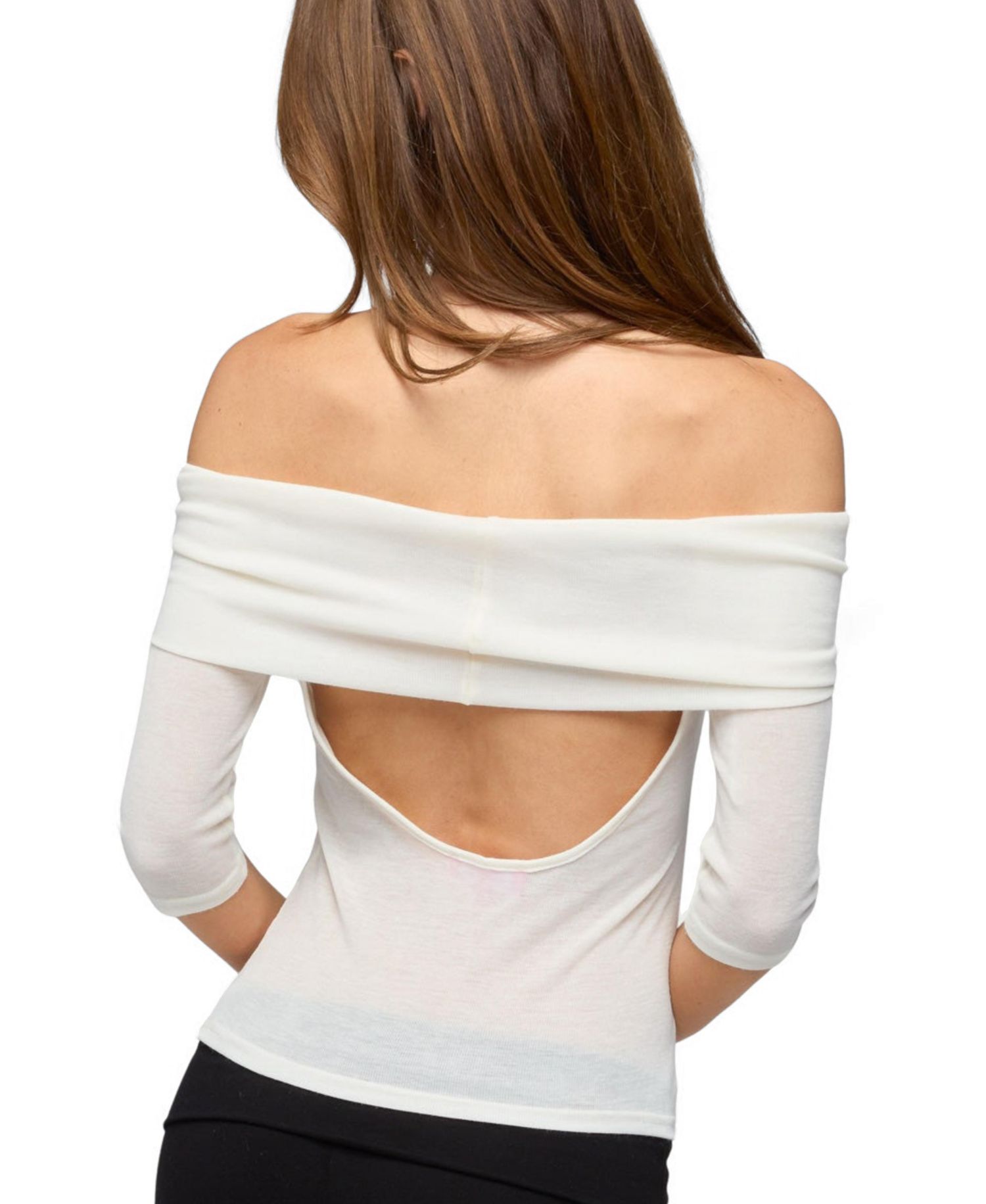 Women's Thais Foldover Backless Top
