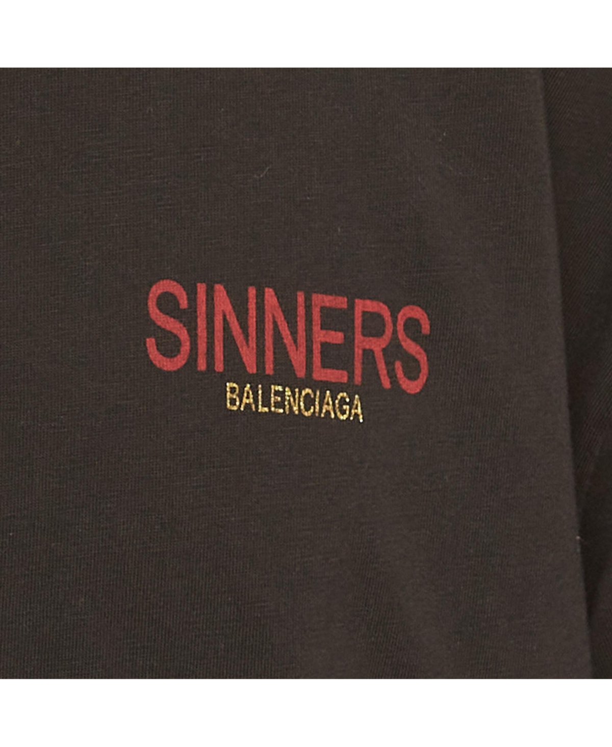 Pre-Owned Balenciaga Men's Printed Jersey Oversized T-Shirt