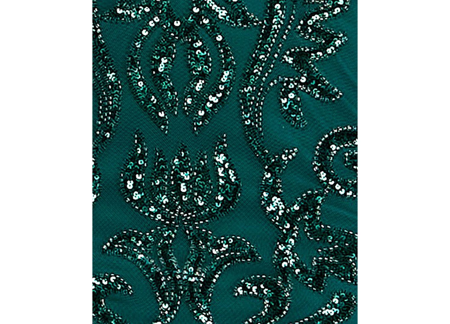 Juniors' Sweetheart Neck Illusion Corseted Pattern Sequin Mini Dress