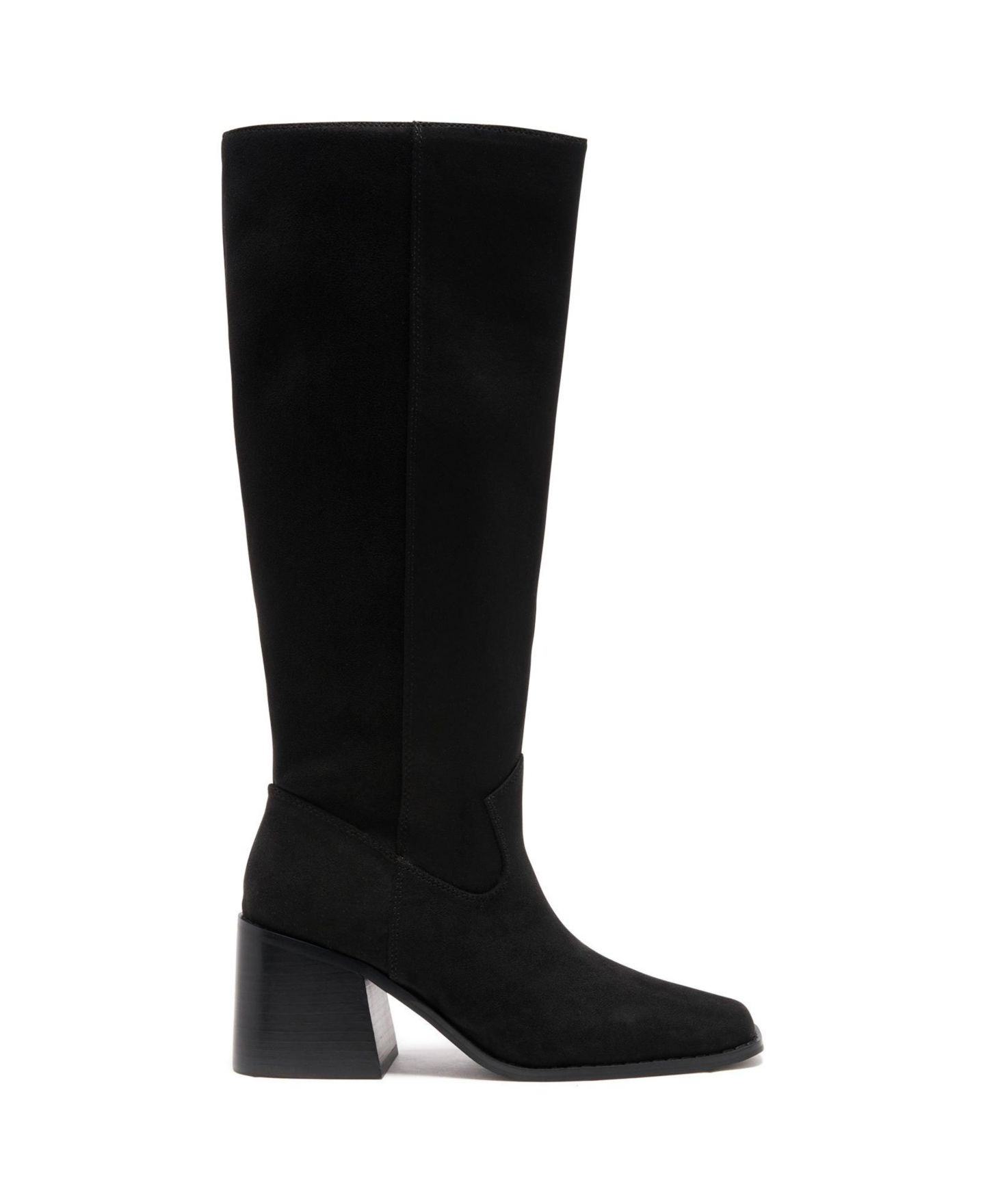Женские ботинки Therapy Australia Quinn Square Toe Block Heel Tall Boot, цвет: Чёрный — фото 2