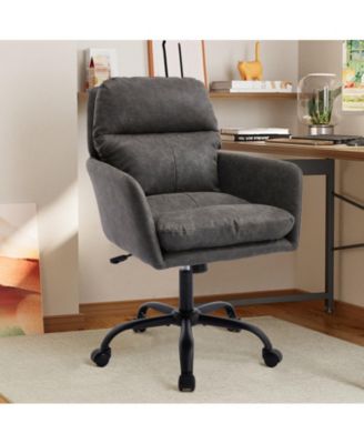 Ergonomic PU Leather Office Chair with High-Strength Metal Frame