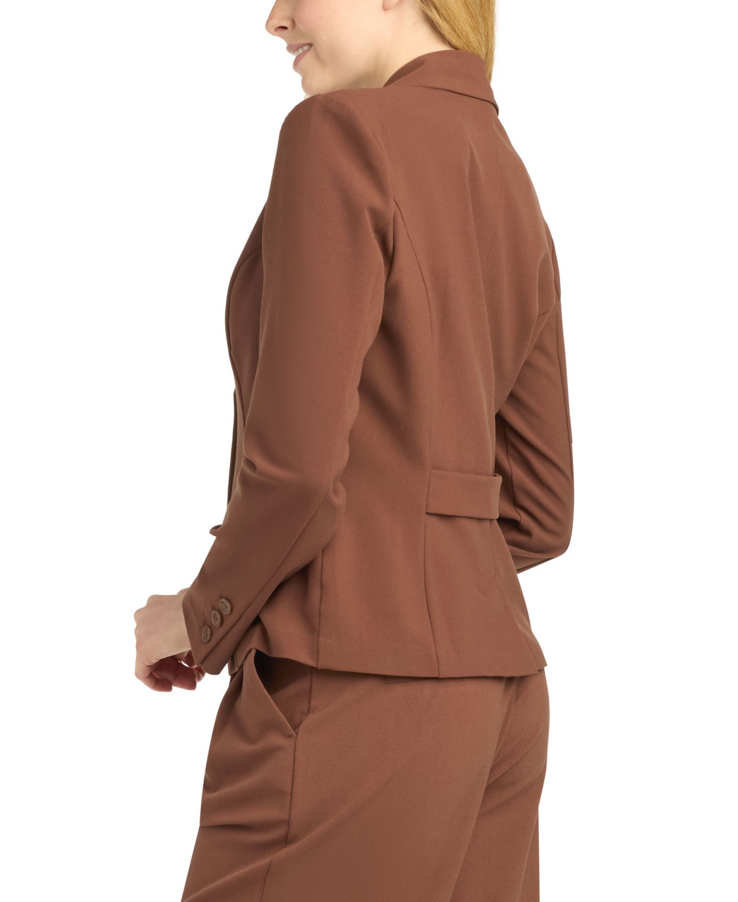 Женский пиджак BCX Juniors' Two-Button Blazer, цвет: Коричневый — фото 4