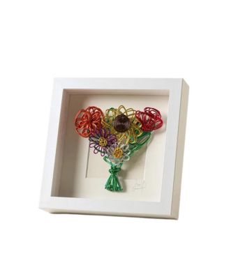 Where Love Grows Framed Wire Bouquet