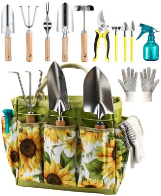 Garden Tools Set Heavy Duty Kit with Organizer Bag