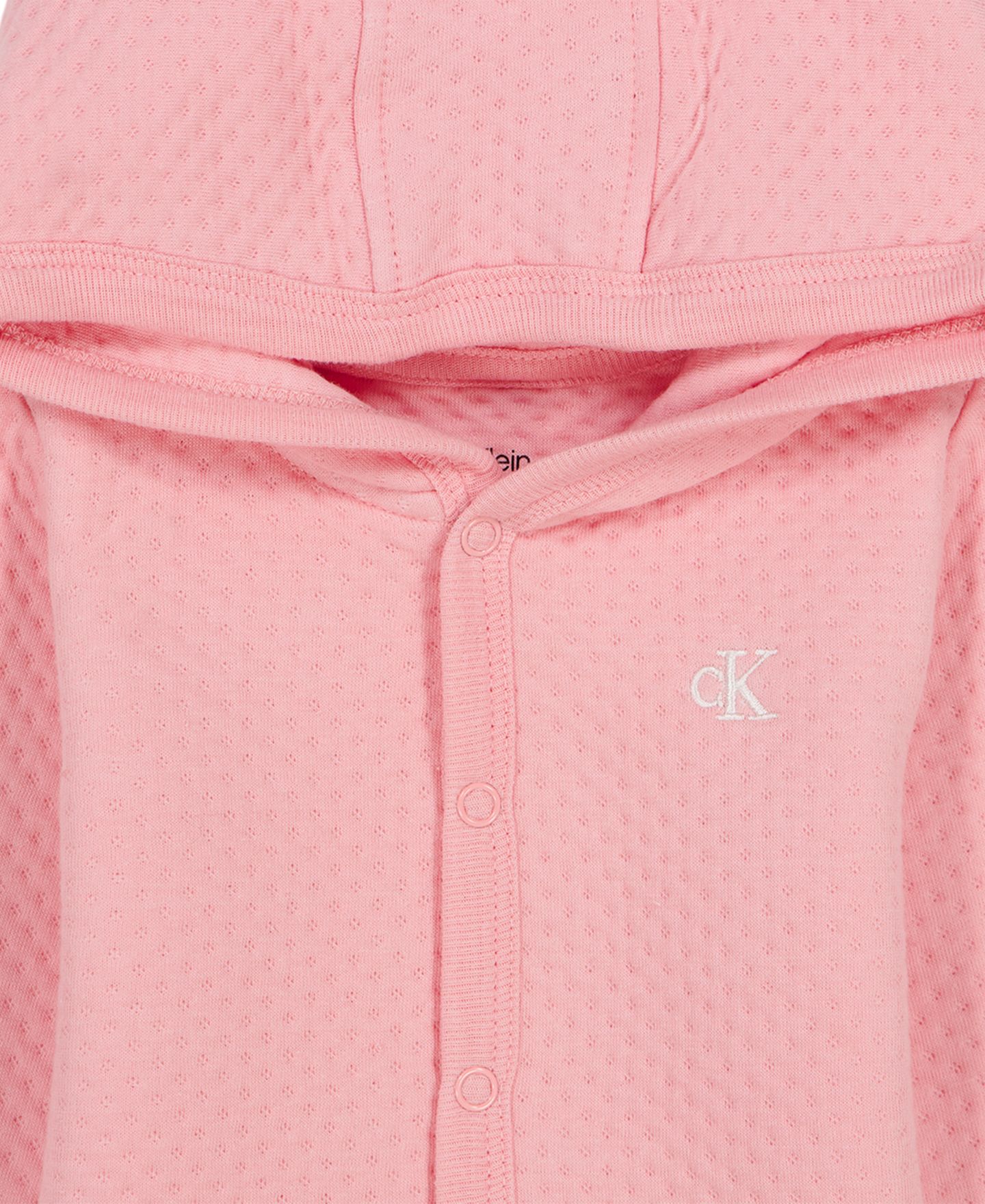 Детский комплект Calvin Klein для девочки: куртка с капюшоном, боди и брюки, цвет: Розовый / Белый — фото 9