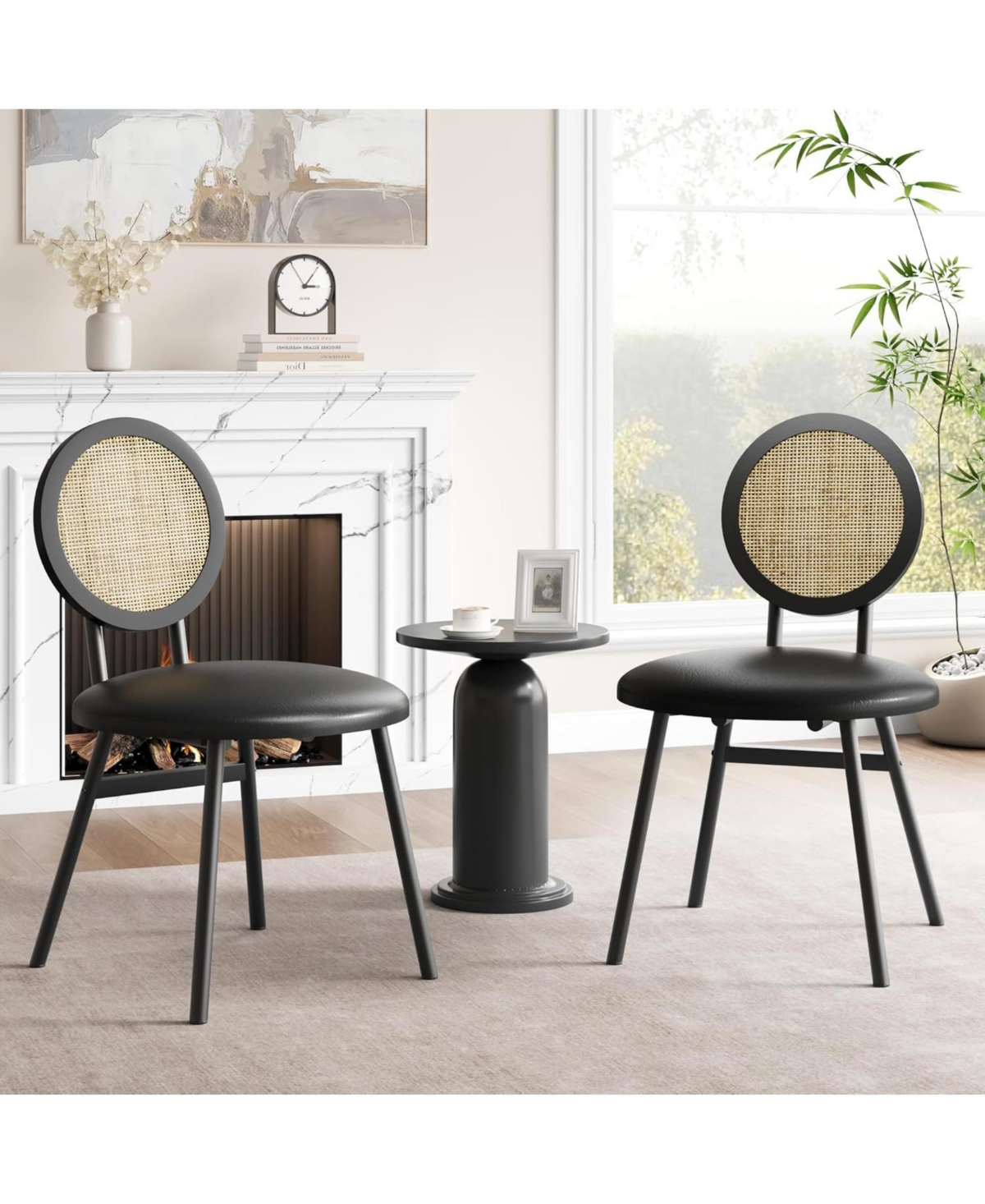 gaomon Dining Chair Set of 2 Metal Dining Chairs for Kitchen Dining Room