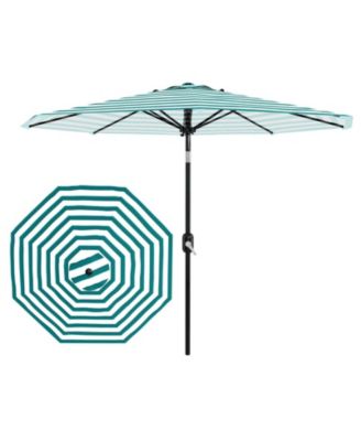 9Feet Outdoor Patio Umbrella, Windproof And UV Protected, Crank And Push-Button Tilt, Waterproof Canopy For Garden, Deck, Pool And Yard