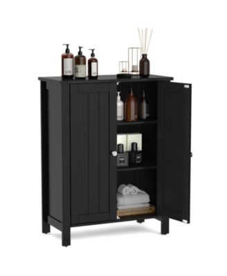 2-Door Bathroom Storage Cabinet with Adjustable Shelf, 31-in H