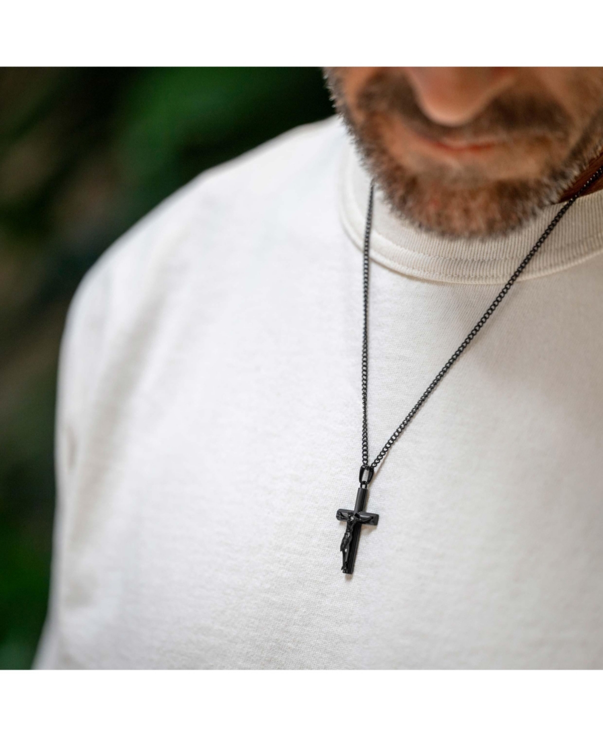 Vincero Crucifix Pendant - Stealth