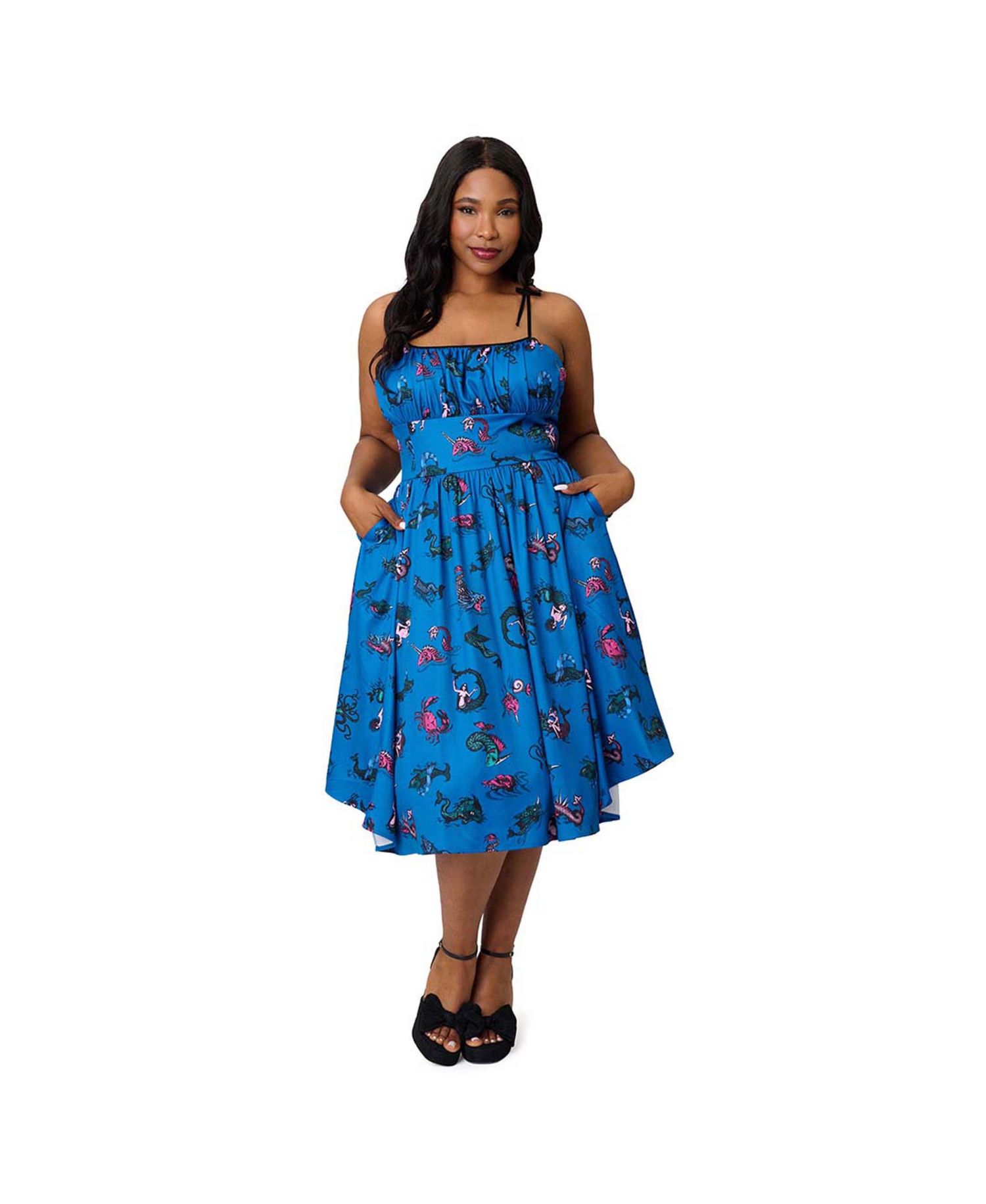 Plus Size Cotton Swing Dress
