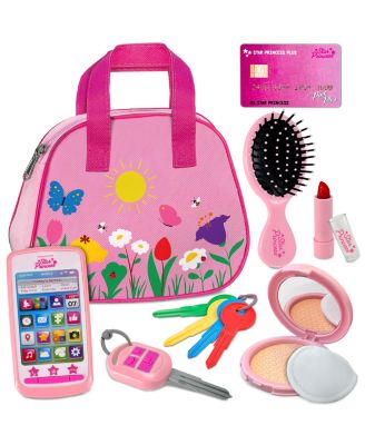 Toddler Play Purse with Pretend Makeup Keys Phone Gift