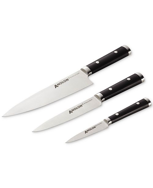 Anolon Stainless Steel 3Pc. Steak Knife Set & Reviews Cutlery