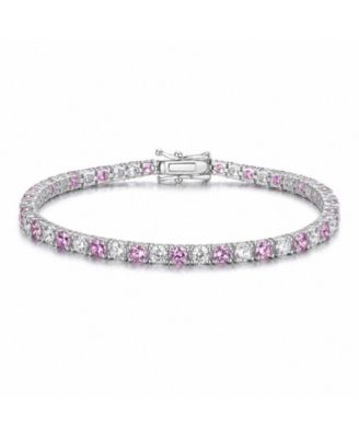 Minimalist Sterling Silver 3MM CZ Slim Tennis Bracelet