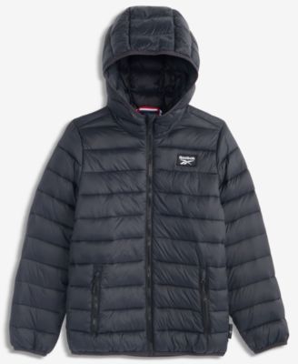 Big Boys' XS-XL Hooded Packable Jacket
