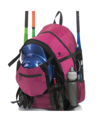 Baseball Bag – Backpack with Helmet Holder for Baseball, T-Ball and Softball Gear for Youth & Adults, Holds Bat, Helmet, Glove, Shoes