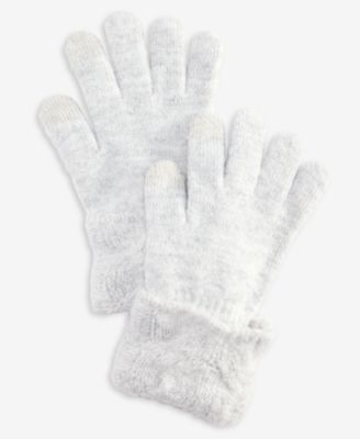 Women's Cable Boucl&eacute; Knit Gloves