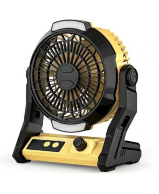 10000mAh Rechargeable Camping Fan with Timer and Light