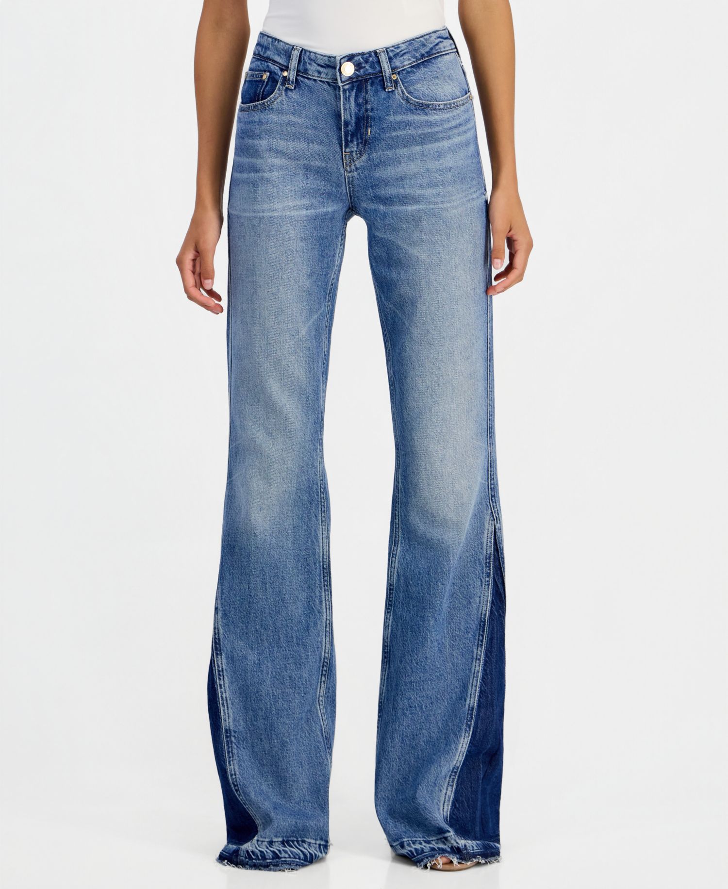 Women's Beverly Contrast Panel Flare Jeans