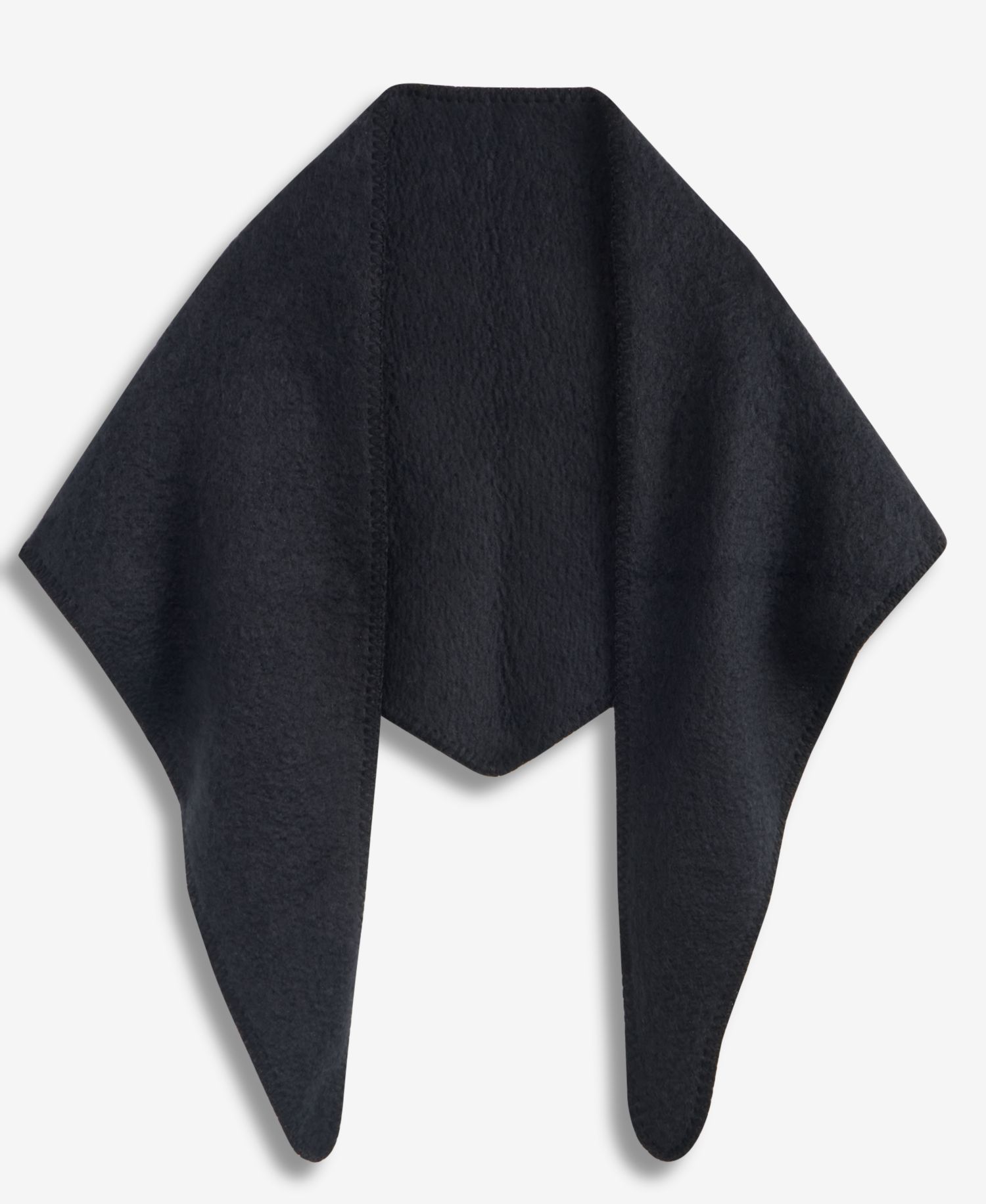 Women's Solid Boucl&eacute; Triangle Scarf