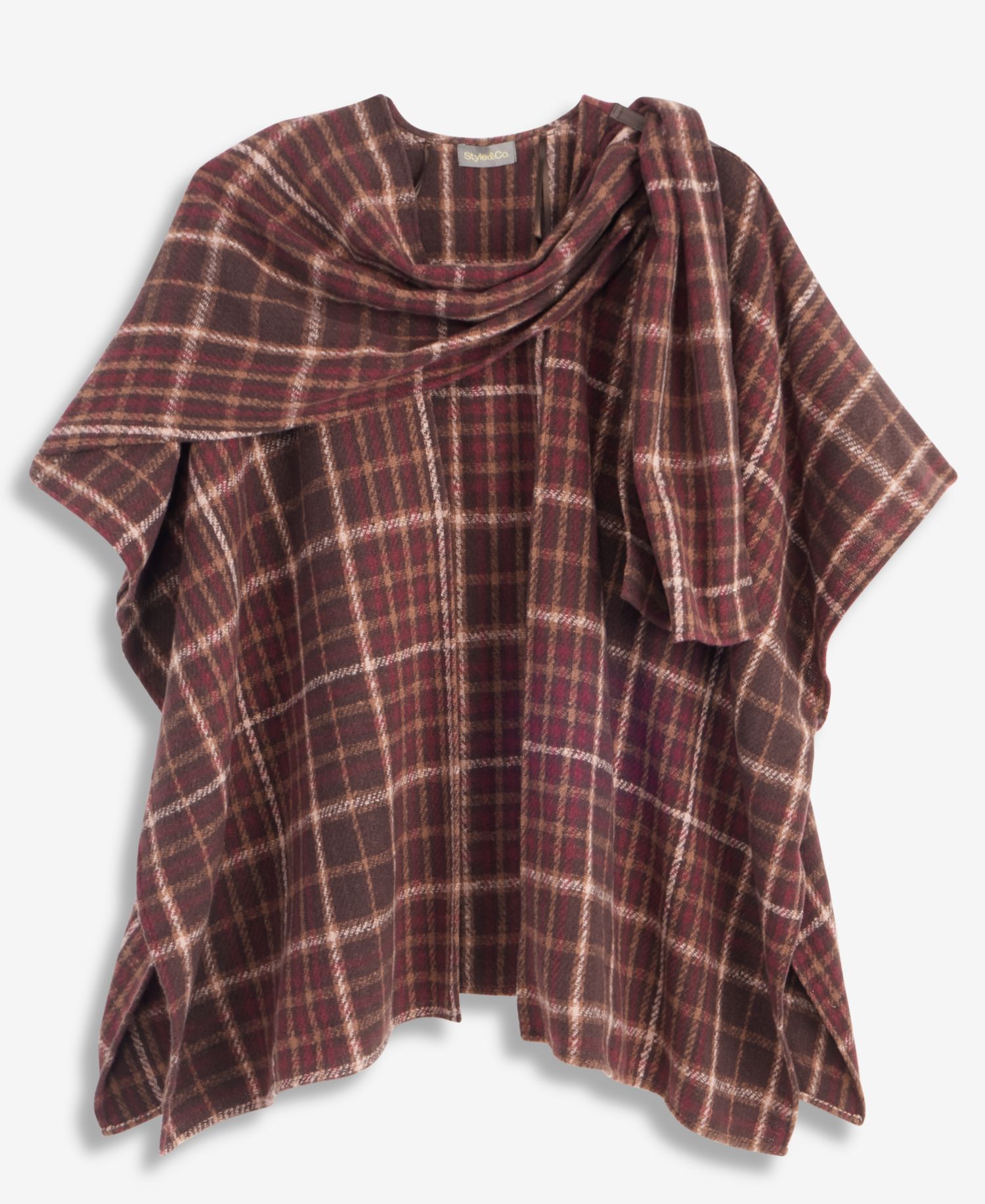 Women's Menswear Plaid Wrap