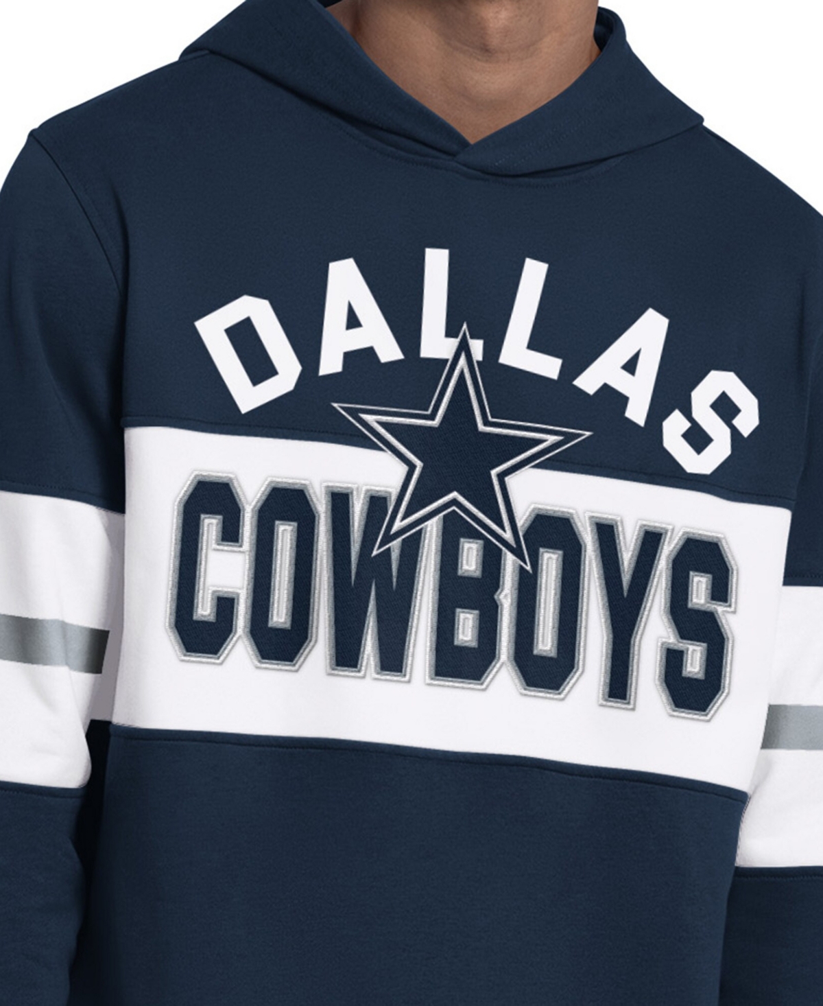 Starter Men's Navy Dallas Cowboys Fullback Jersey Hoodie