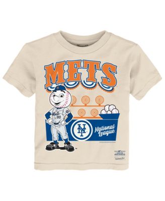 Toddler Cream New York Mets Step Back Up T-Shirt