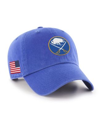Men's and Women's Royal Buffalo Sabres Heritage Flag Clean Up Adjustable Hat