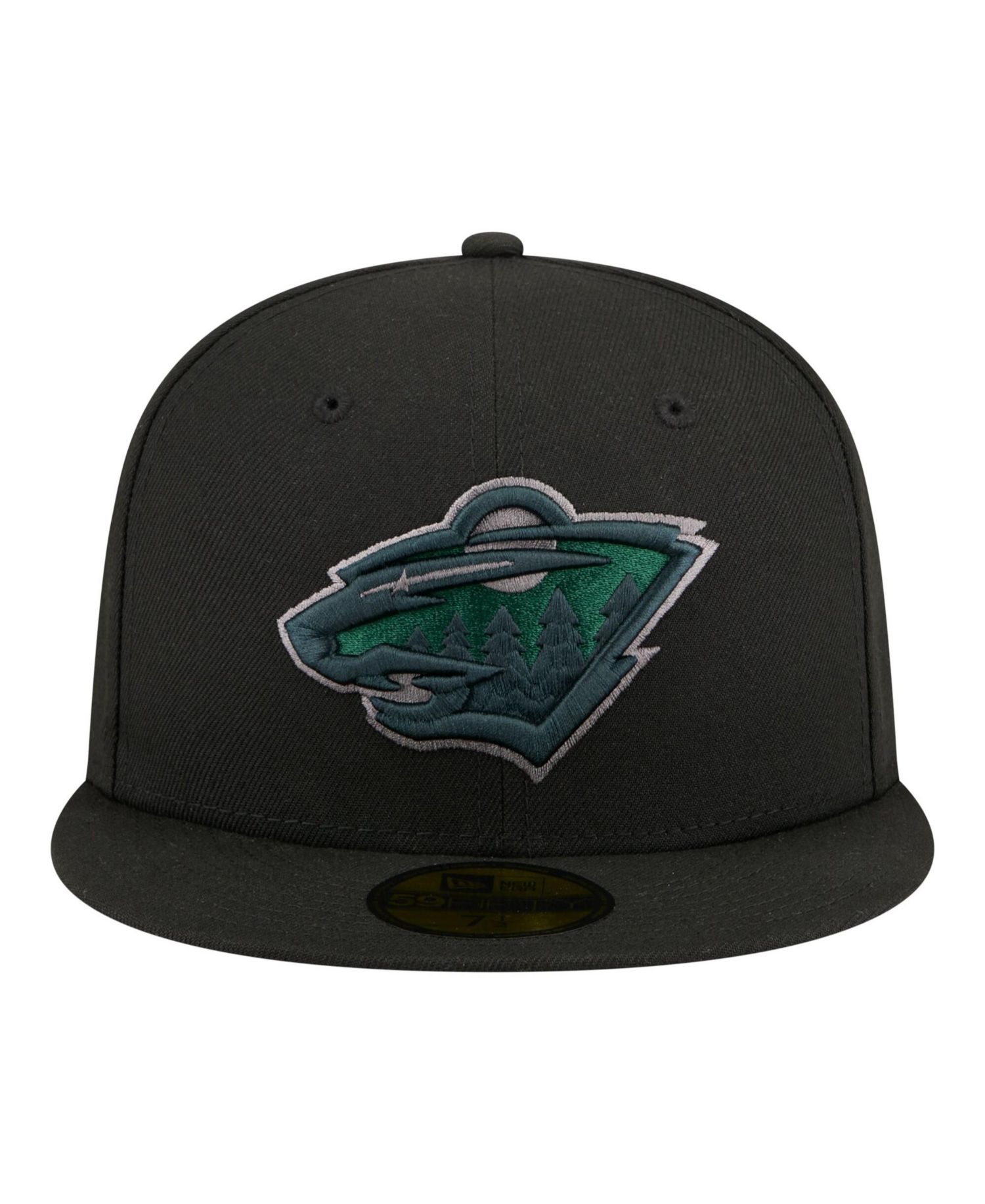 Men's Black Minnesota Wild Color Pop 59FIFTY Fitted Hat