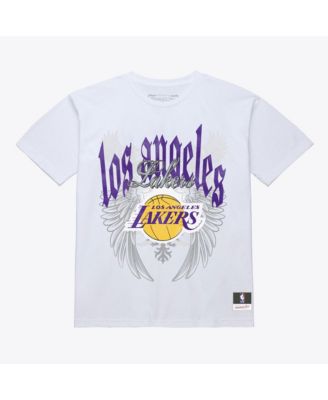 Men's White Los Angeles Lakers Old English Classic T-Shirt