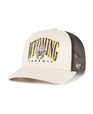 Men's Natural Wyoming Cowboys Drawbridge Trucker Adjustable Hat