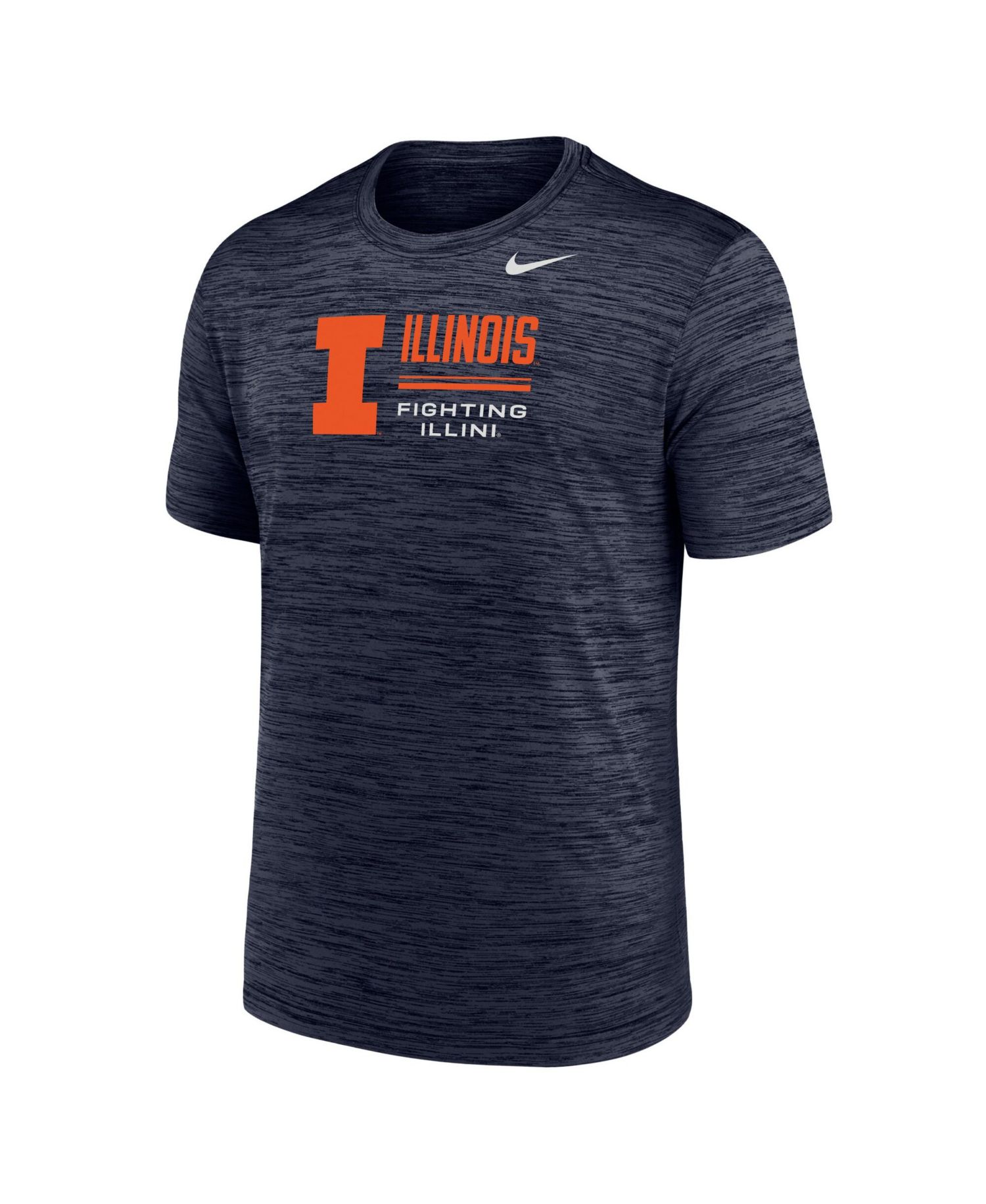 Men's Navy Illinois Fighting Illini Velocity Dri-FIT T-Shirt