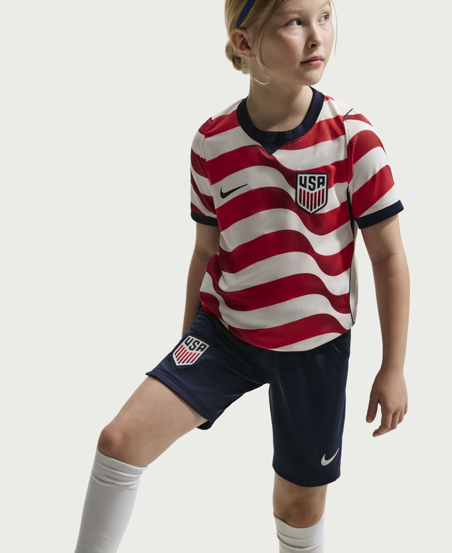 Детские шорты Nike Navy Usmnt 2026 Stadium Replica — фото 5