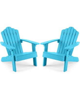 Adirondack Outdoor Chair for Kids with Tilted High Backrest