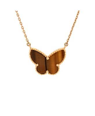 Lucky Alhambra Butterfly Pendant Necklace